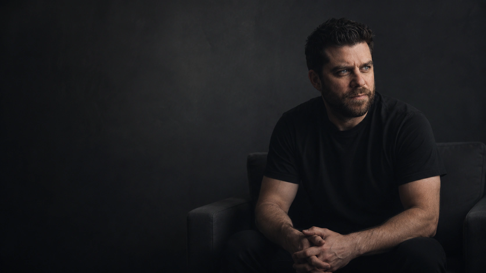 Close studio portrait of Jaymie Jones